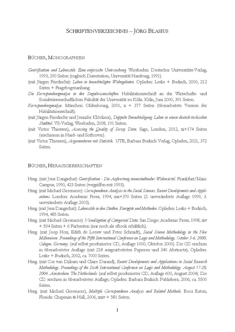 Schriftenverzeichnis
